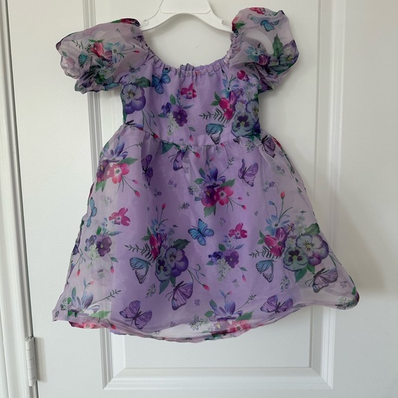 Girls SHEIN Buttefly Floral Dress - Picture 1 of 3